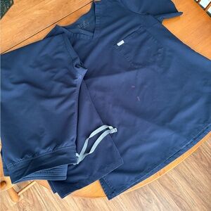 Figs Navy Blue Scrub Ensemble